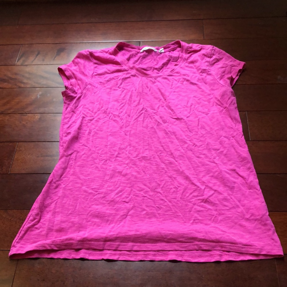 Athleta Asana tee paradise pink scoop neck shirt - Picture 2 of 5